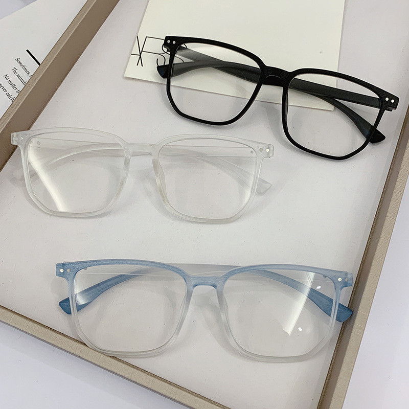 Color Changing Glasses Gradient Eyeglass Frame Fashion Women's Flat Sunglasses Retro Blue Light Proof Glasses Eye Glasses