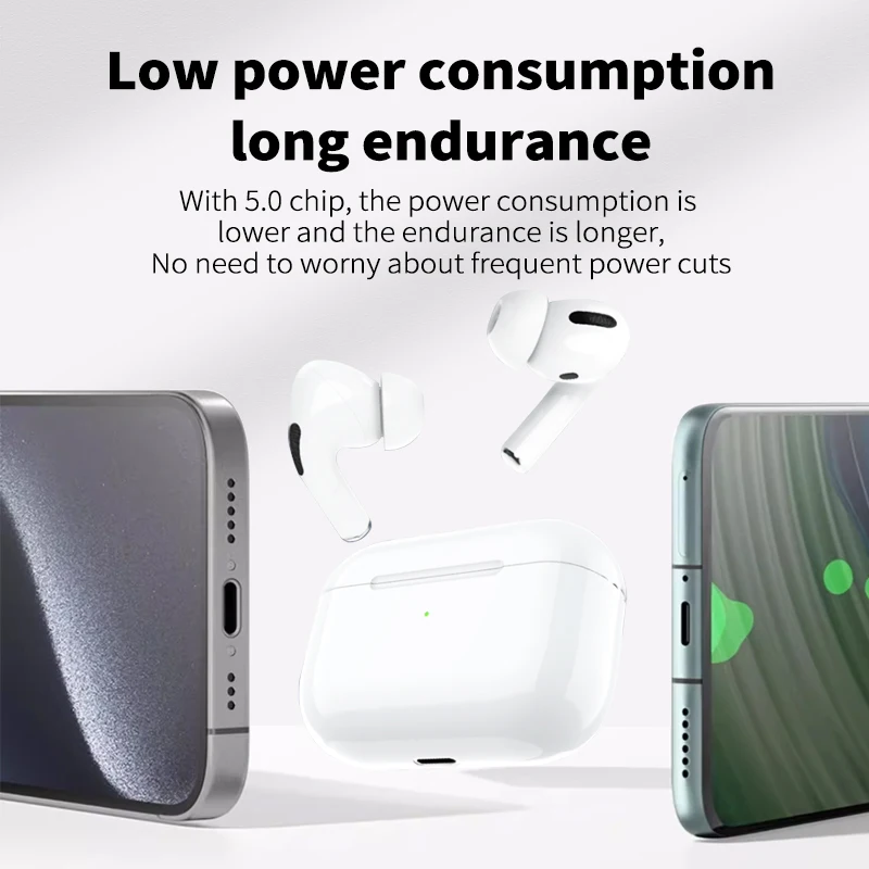 Wireless Bluetooth Earbuds Fake Air Pods TWS 5.3 Touch Control In-Ear Hi-Fi Stereo Earbuds with Charging Case For iPhone