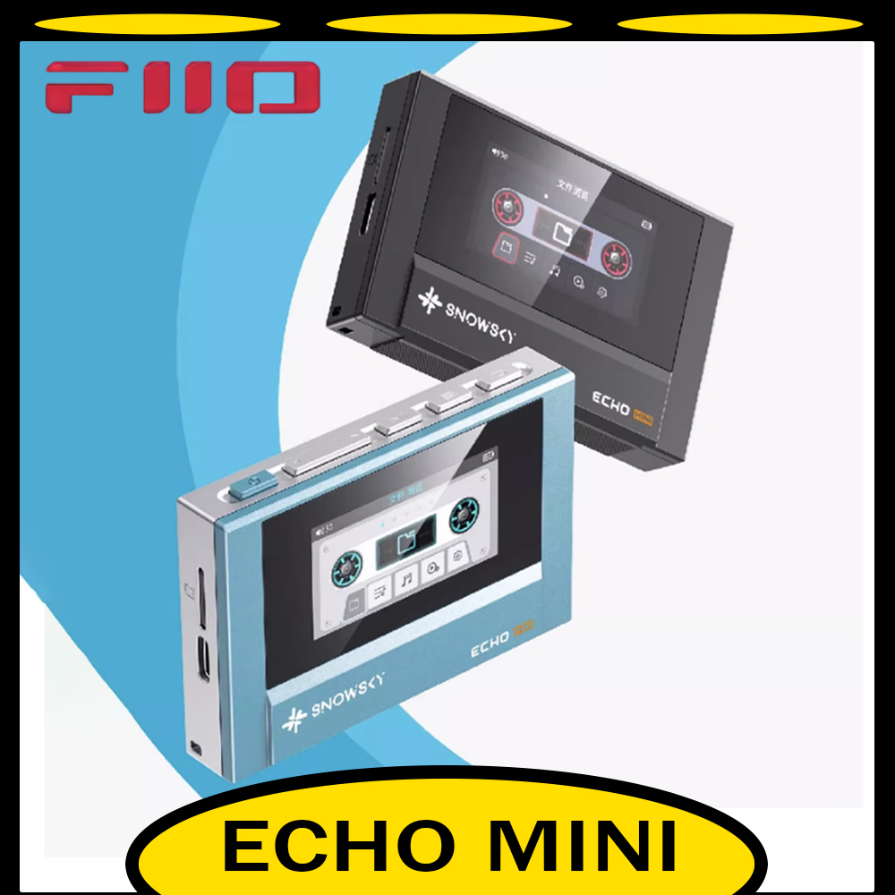 Fiio Snowsky Echo Mini Wireless Bluetooth Mp3 Mini Walkman 8GB Custom Support Dsd Retro Portable Bluetooth Player Music Gift Man