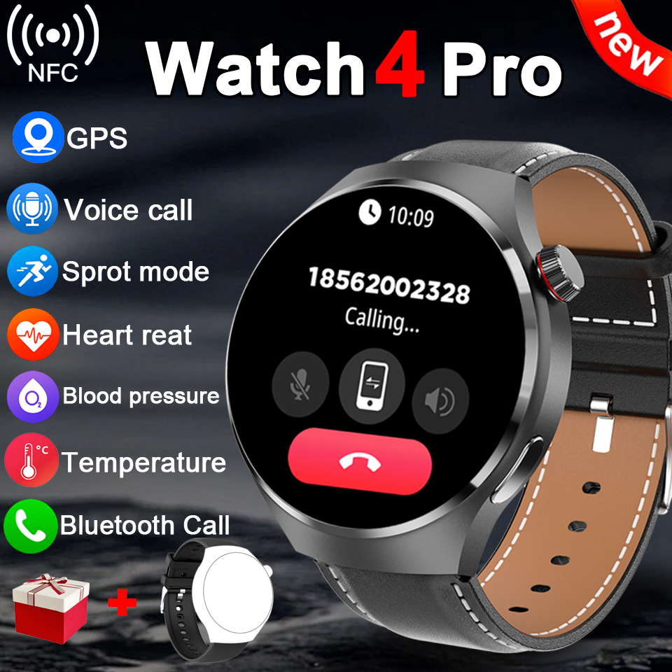 2025New For Huawei Watch4 PRO Smart Watch Men Ms.Watch 4 Pro HD Screen Bluetooth Call NFC GPS Heart rate waterproof SmartWatch