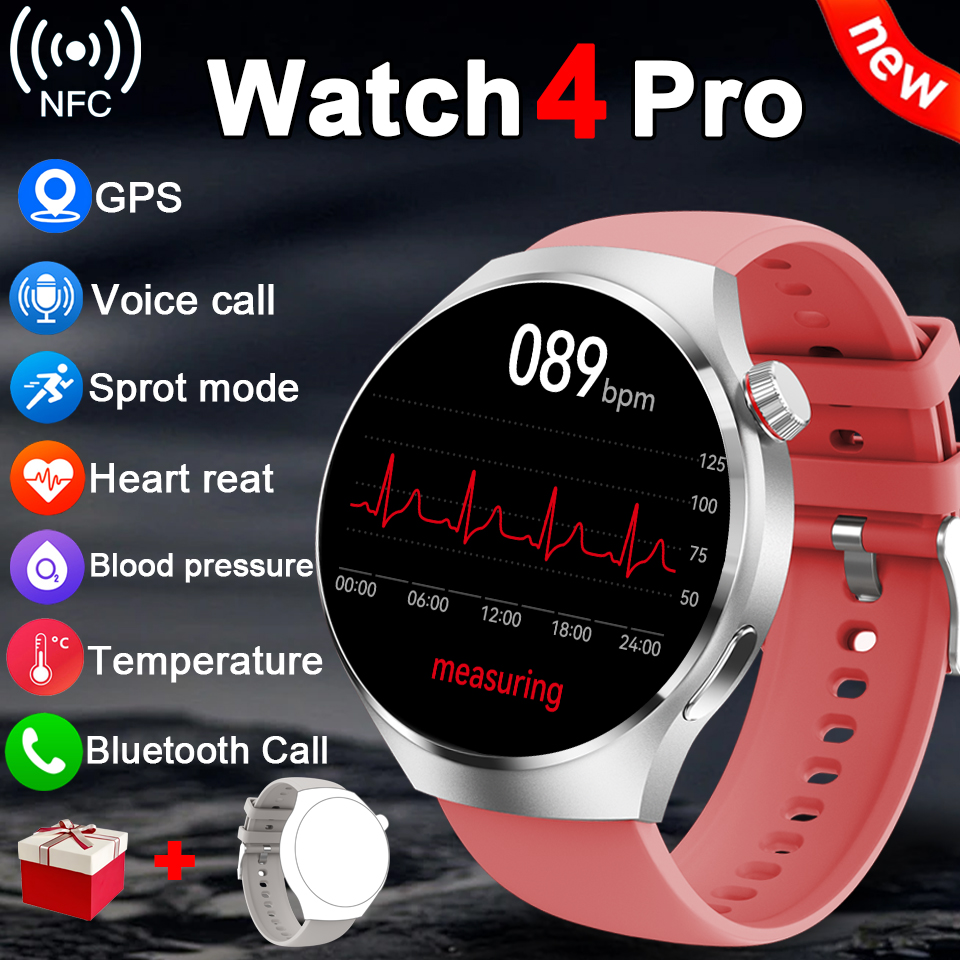 2025New For Huawei Watch4 PRO Smart Watch Men Ms.Watch 4 Pro HD Screen Bluetooth Call NFC GPS Heart rate waterproof SmartWatch