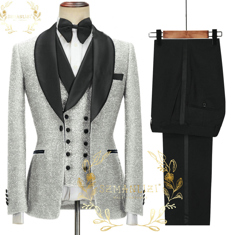 2023 New Men's Suit Tuxedo Banquet Host British Wind Nightclub Performance Sequin Fashion Design Trend Show Men's Casual Suit