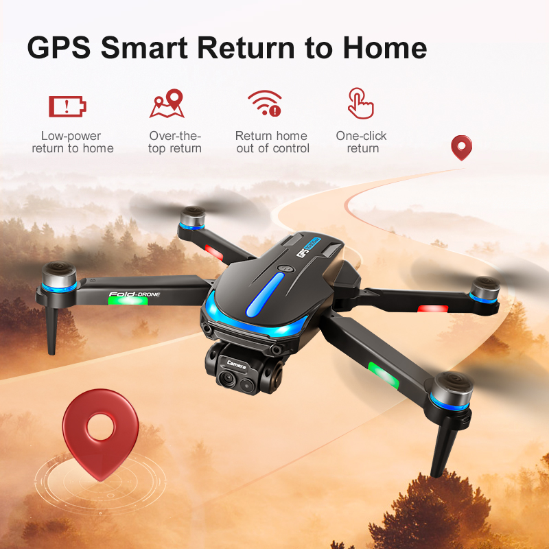 RG806MAX Drone 4K GPS Aerial Photography Optical flow hover Control Obstacle Avoidance Brushless 4-axis With screen Drones Toys