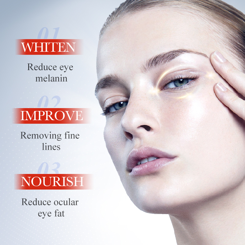 SADOER Kojic Acid Whitening Eye Cream Anti Dark Circles Remove Bags Moisturizing Firming Anti-aging Eye Beauty Skin Care