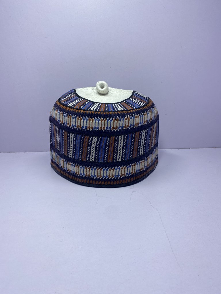 Rawaram White – Hausa/Fulani Cap, Kufi, Handwoven Cap, Zawa