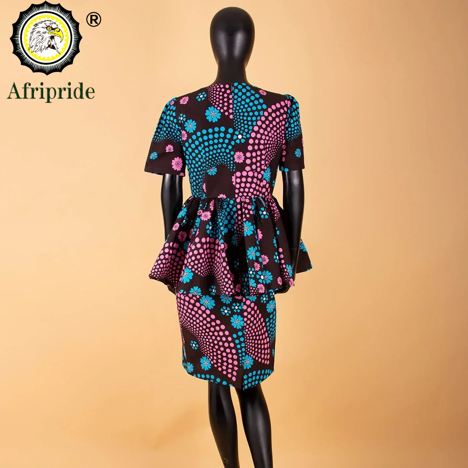 African 2 Piece Set for Women Dashiki Tops Print Skrit  Ankara Clothing Wax Attire Blouse Shirt AFRIPRIDE S1926004