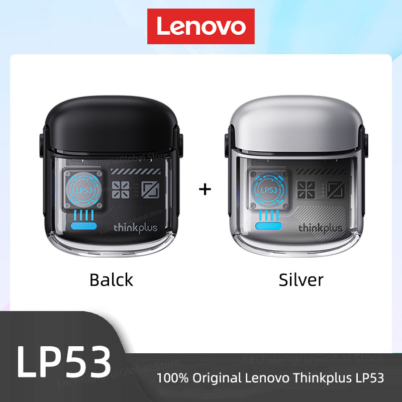 Lenovo LP53 Wireless Bluetooth 5.4 Earphones Mechanical Design Gamer Headset TWS Noise Reduction Sports Earbuds Long Standby New