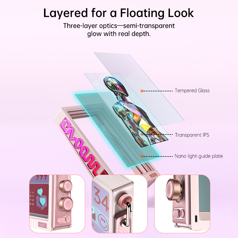 Divoom Times Frame 10.1'' Gaming Screen WiFi Smart HD Pixel Display, DIY Clock, Crypto/Stock Ticker, Weather Calendar Desk Gift