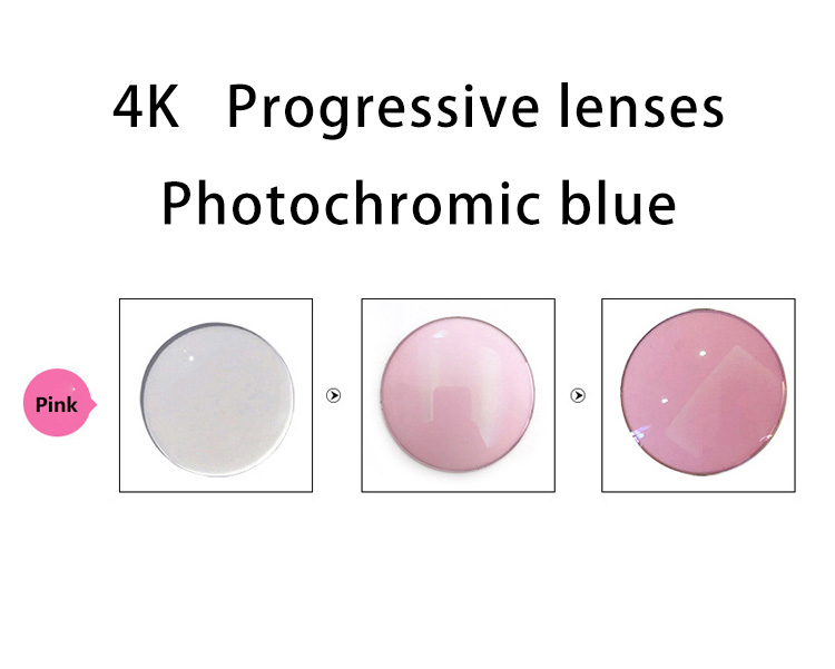 ALICIA 1.56 1.61 1.67 1.74Anti-scratch Anti-blue Photochromic Widest Field of View Progressive Multi-focal Lens 4.0  1 Pair