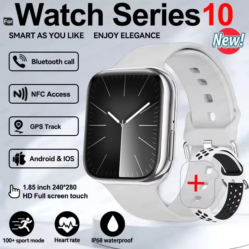 New Series IW10  Watch 10 GPS Track Smart Watch Men Woman HD Bluetooth Call Waterproof Sports SmartWatch For Apple Android IOS