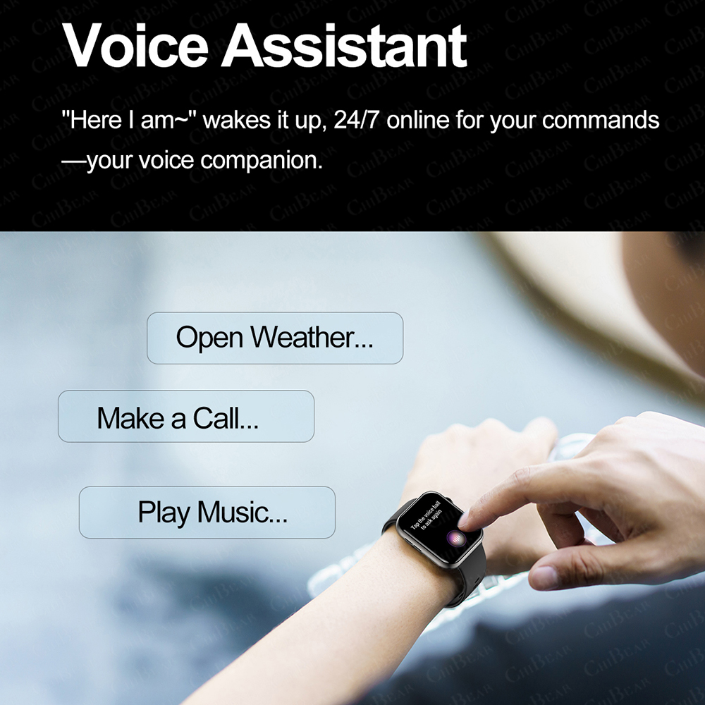 2025 New Smart Watch Full Touch Screen Bluetooth Call AI Voice Heart Rate Waterproof Watches Sports Bracelet Smartwatch Women