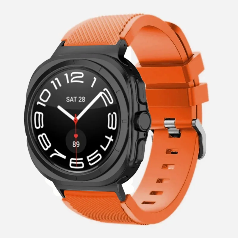 sports soft Silicone Strap For Samsung Galaxy Watch Ultra 2025 47mm breathable band For Samsung Watch 8 40mm 44mm 8 Classic 46mm