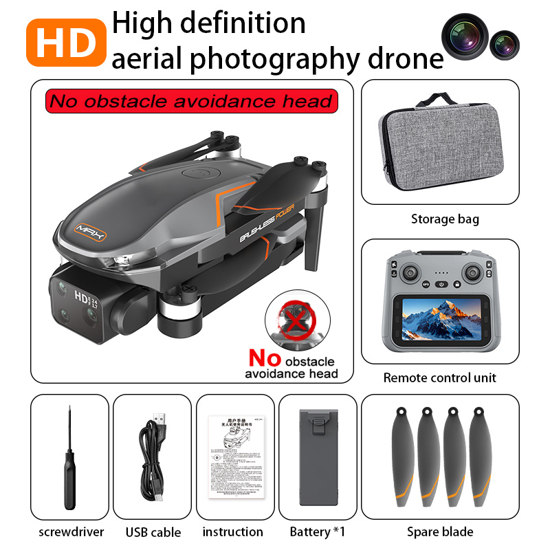 2025 A22 Pro MAX GPS Drone 4K Professional HD Dual-lens Camera FPV Obstacle Avoidance Brushless Large Screen RC Quadcopter Drone