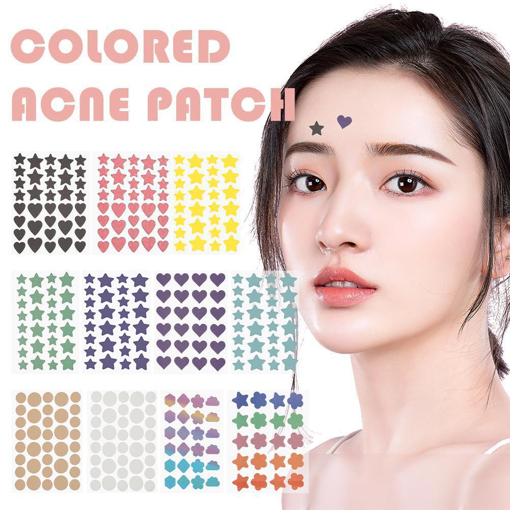 Cute Colorful Star/Butterfly Pimple Patch Acne Stickers -Acne Removal Invisible Concealer For Face Spots Zits Beauty Makeup Tool