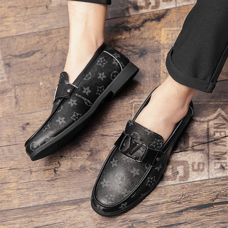 2025 new knitted hats and shoes, men's casual shoes, Korean style, fashionable lazy shoes, light luxury customization