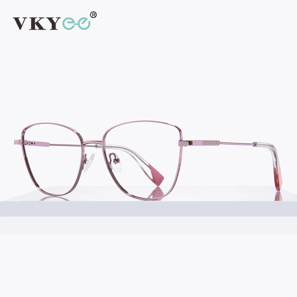 VKYEE Women Photochromic Anti Blue Light Reading Glasses Myopia Hyperopia Prescription Color Change Optical Eyeglasses PFD3032