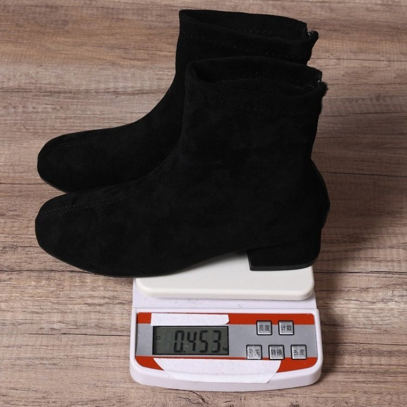 2026 New Mid Heels Women Suede Ankle Boots Winter Fashion Chunky Shoes for Woman Elegant Shoes Snow Chelsea Short Boots De Mujer