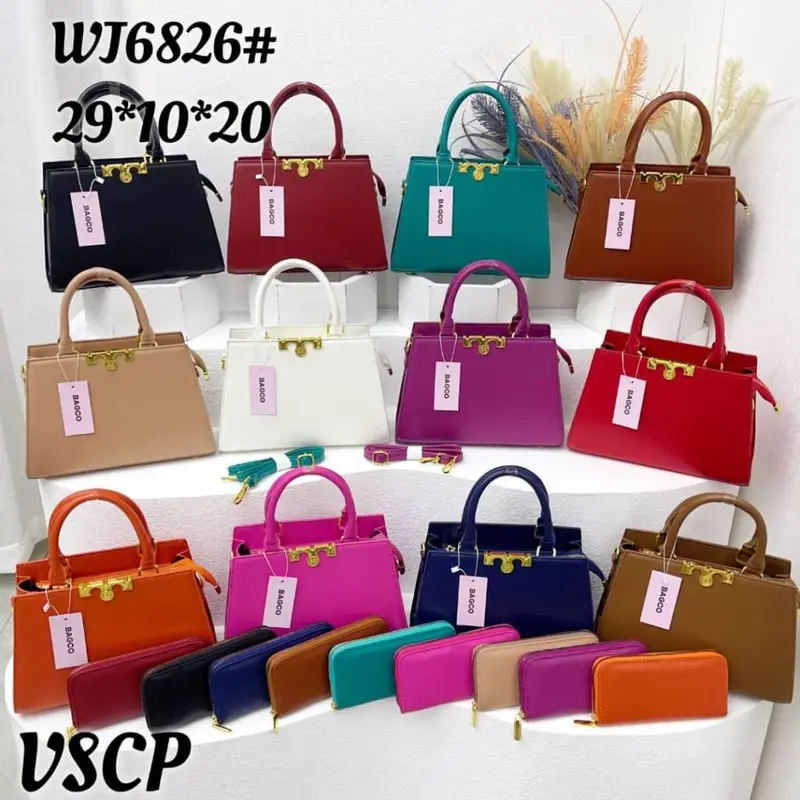 2-in-1 Women's Handbag & Wallet Set - Multiple Colors