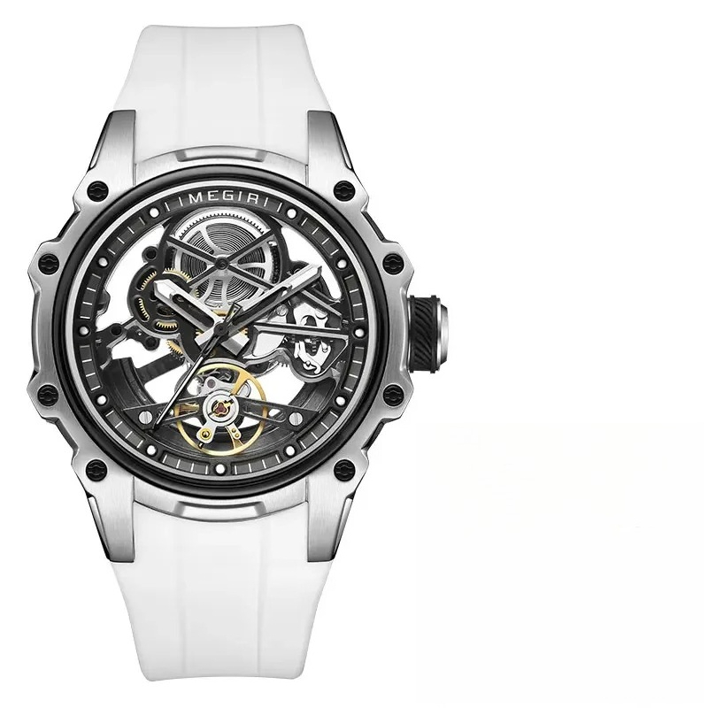 MEGIR 2243 Sport Automatic Movement Men's Watch Fashion Luxury Tourbillon Mechanical Watches for Men Relogios Masculino Relogio