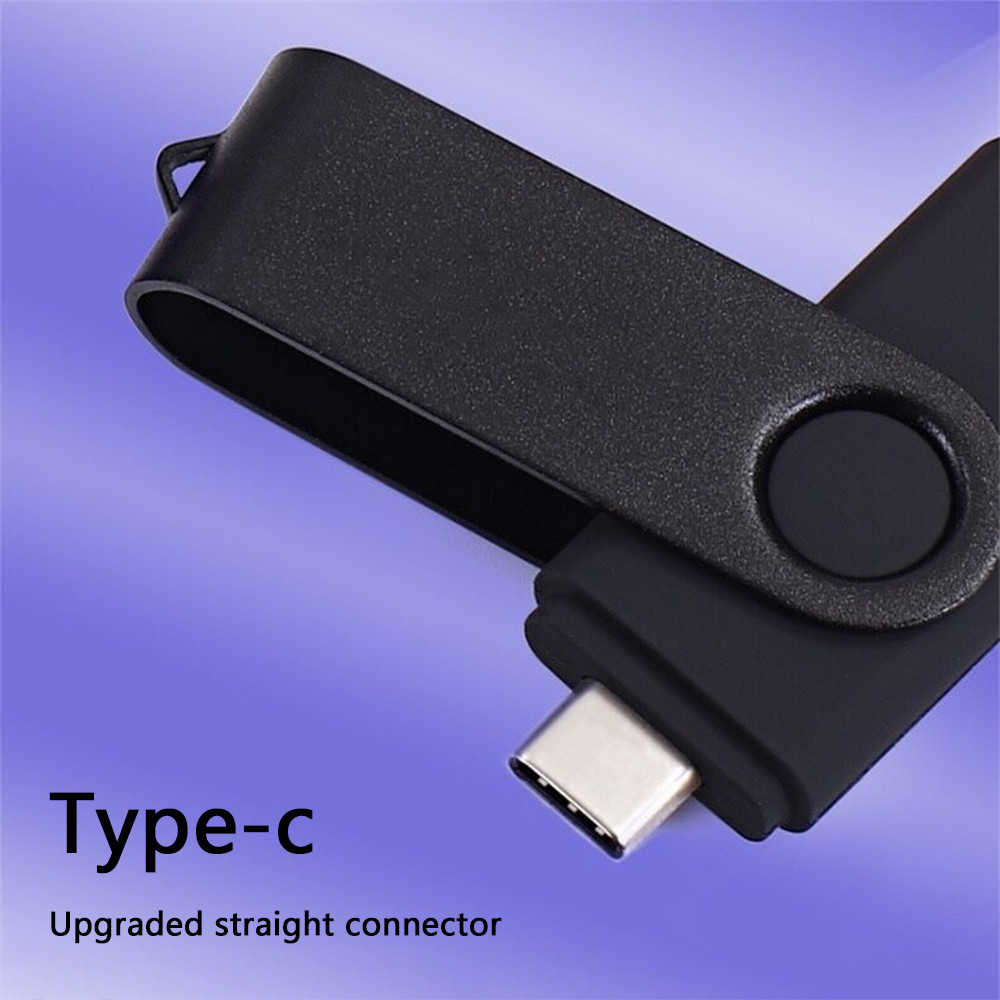 Type-c Two-in-One U Disk 2TB Rotating Creative Pen Drive Computer Mobile Phone Dual-Use High Speed File Transfer USB Flash Drive