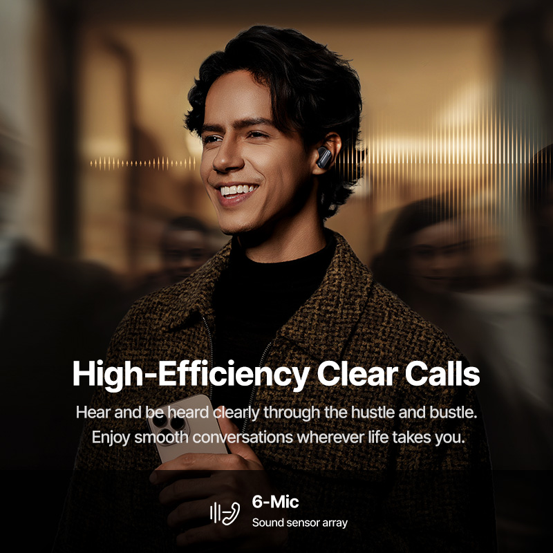 Baseus Inspire XP1 -50dB Adaptive ANC Wireless Earbuds Bluetooth 6.1 Dolby Audio 6 Mic ENC Wireless Earphones bud Sound by Bose