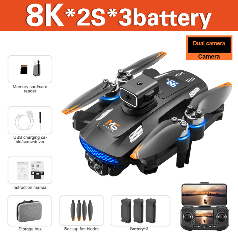 Xiaomi Mijia M6 Drone 4K Professional 8K HD Camera With screen Remote control brushless motor Avoidance Foldable aircraft Toys