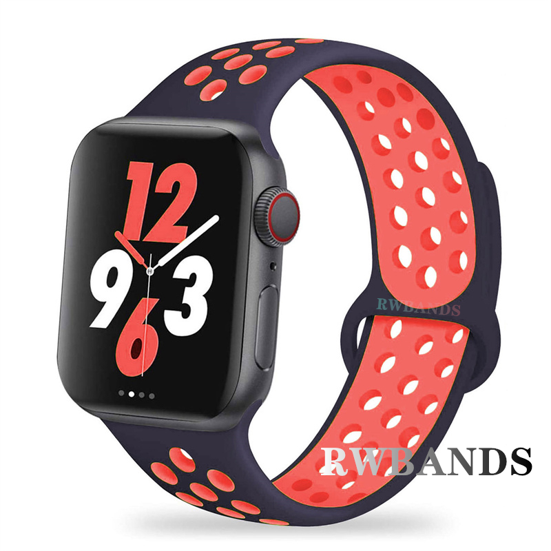 Sport Strap for Apple Watch Band 46mm 44mm 40mm 42-38-41mm 45mm Breathable Bracelet iWatch Series 10 9 8 7 6 SE 5 3 Ultra 2 49mm
