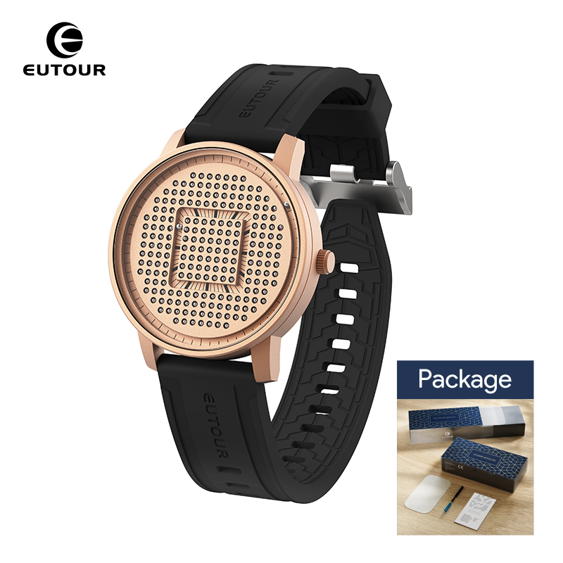 EUTOUR 2025 new magnetic fashion casual quartz watch simple men's watches silicone strap unisex watches