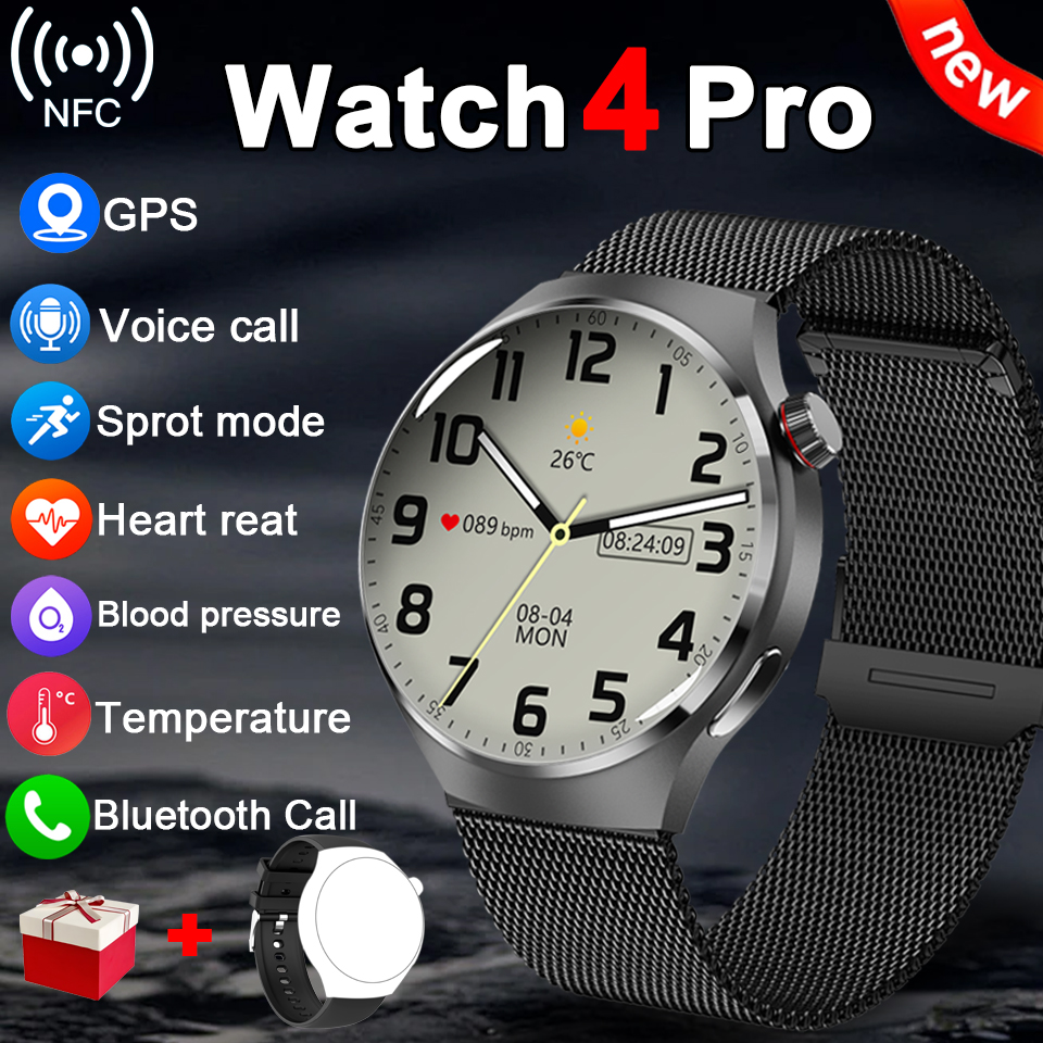 2025New For Huawei Watch4 PRO Smart Watch Men Ms.Watch 4 Pro HD Screen Bluetooth Call NFC GPS Heart rate waterproof SmartWatch