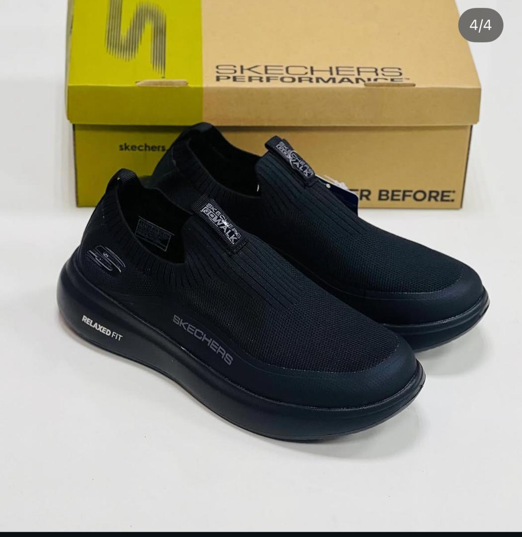 Skechers GoWalk Slip-On Walking Shoes - Navy Blue