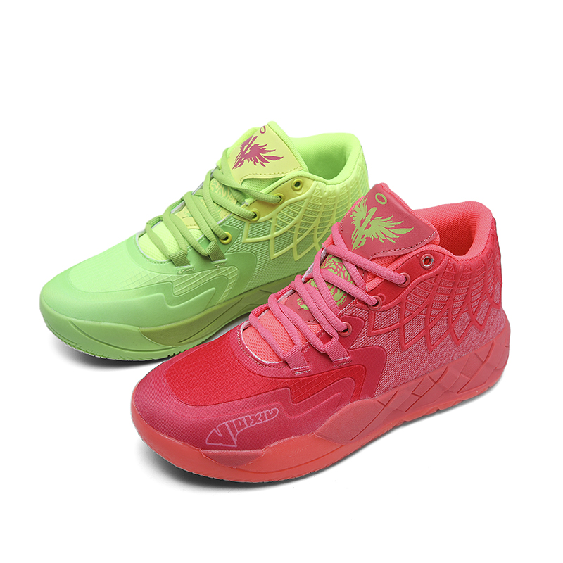 Three-ball generation Lamelo Ball basketball shoes Yin-yang high-top practical youth student basketball shoes men's sports shoes