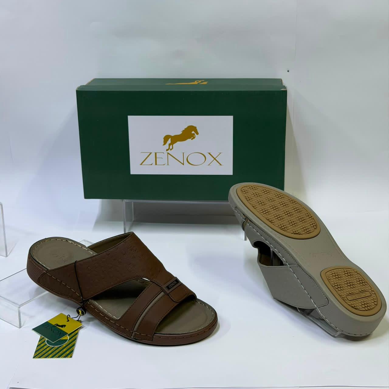 ZENOX Men's Comfortable Leather Sandals
