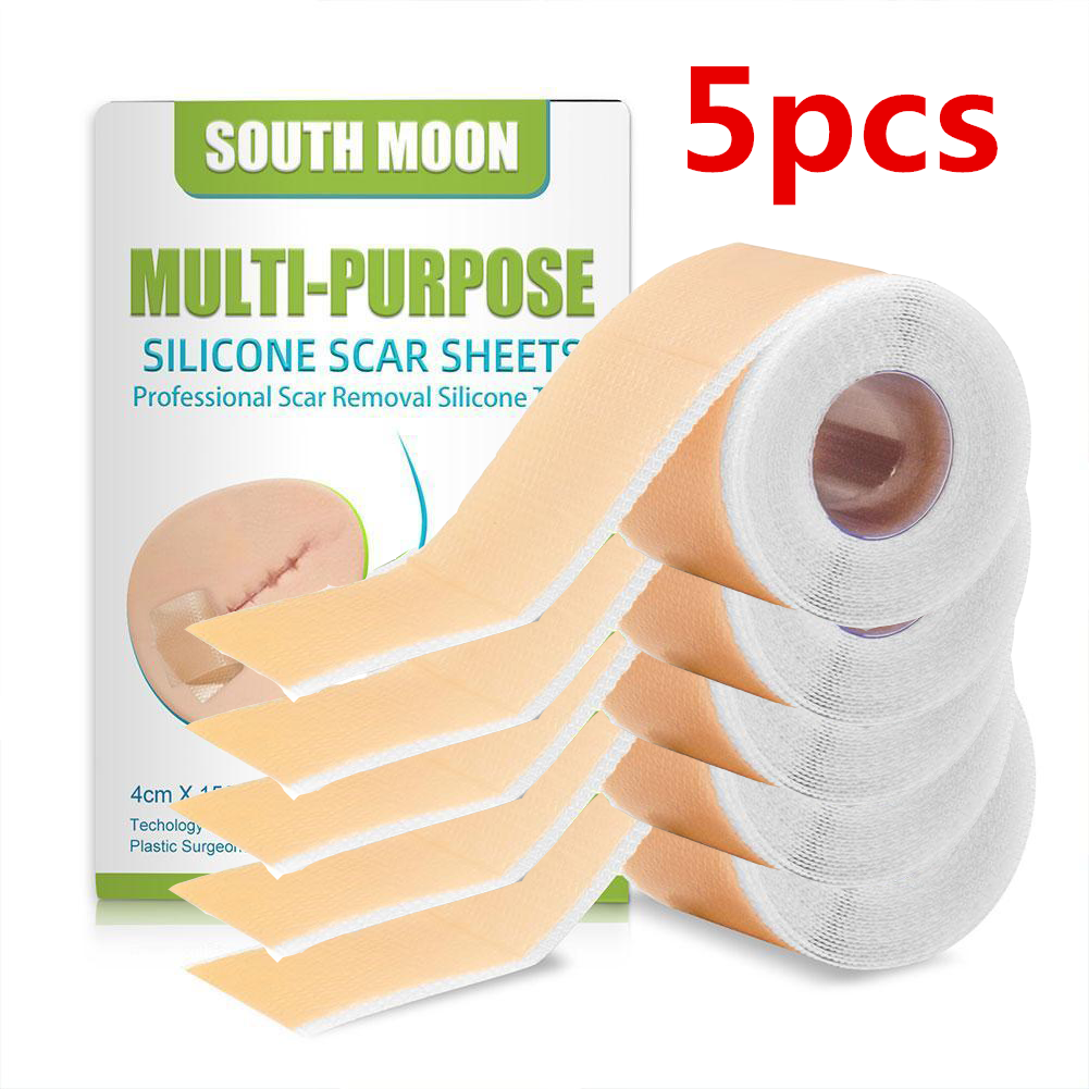 1/3/5/10 Roll Silicone Scar Sheet Painless Scar Repair Tape Roll Effective Scar Waterproof Breathable Ear Beauty Sticker
