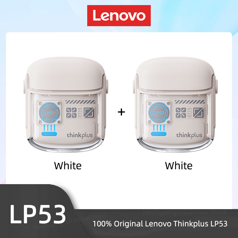 Lenovo LP53 Wireless Bluetooth 5.4 Earphones Mechanical Design Gamer Headset TWS Noise Reduction Sports Earbuds Long Standby New