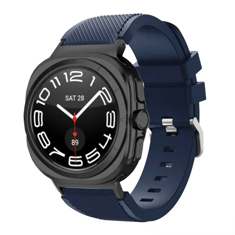 sports soft Silicone Strap For Samsung Galaxy Watch Ultra 2025 47mm breathable band For Samsung Watch 8 40mm 44mm 8 Classic 46mm