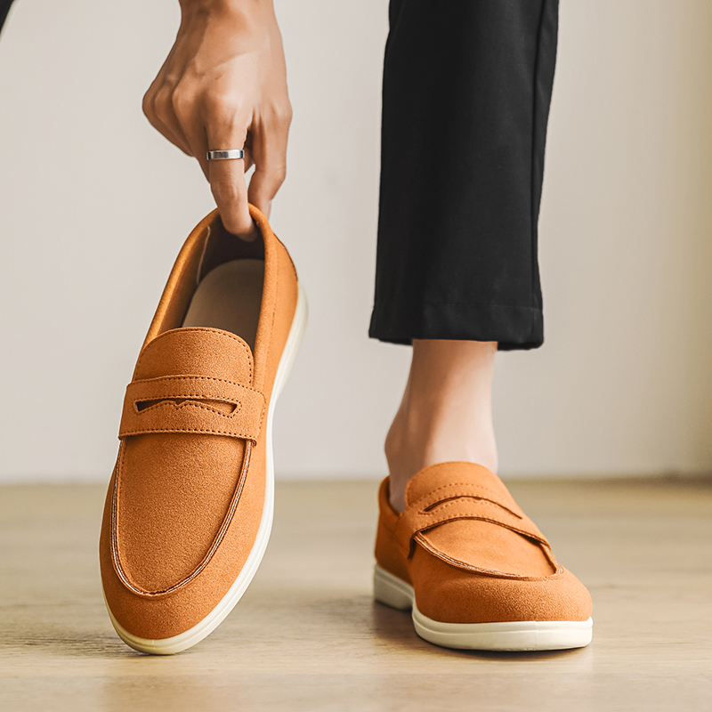 2025 Men's multi-color loafers A pedal leisure business shoes Doug shoes