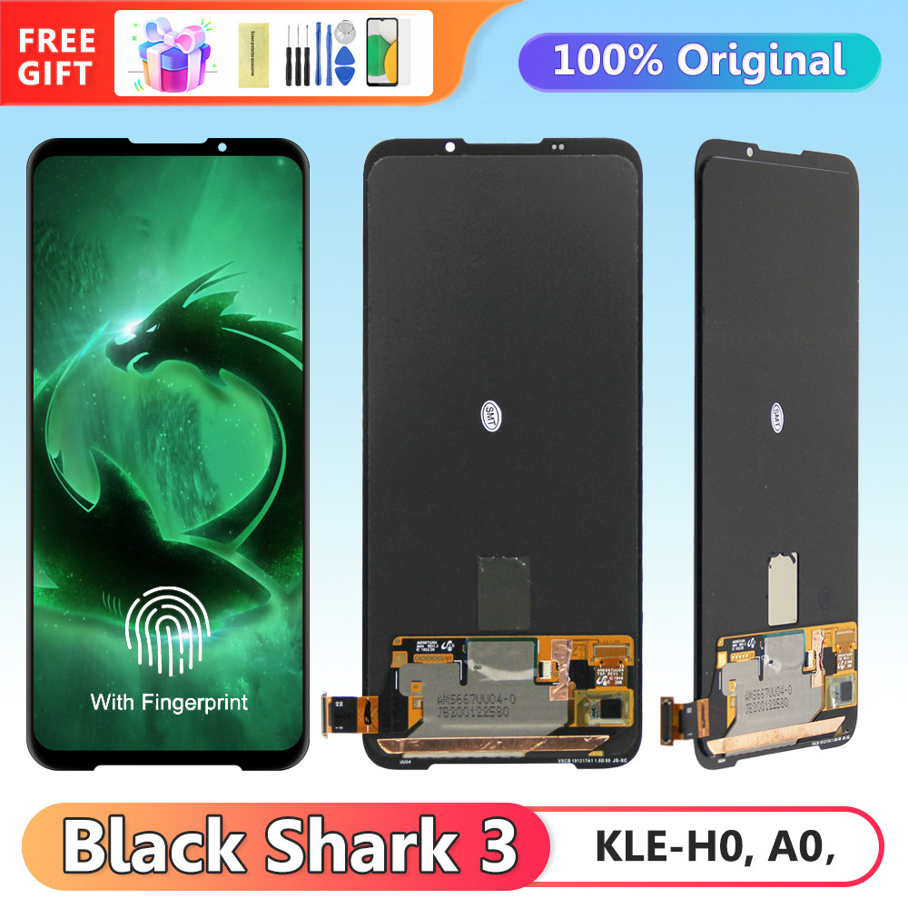 Screen Replacement for Xiaomi Black Shark 3 KLE-H0 KLE-A0 Lcd Display Touch Screen Digitazer Assembly for Xiaomi BlackShark 3