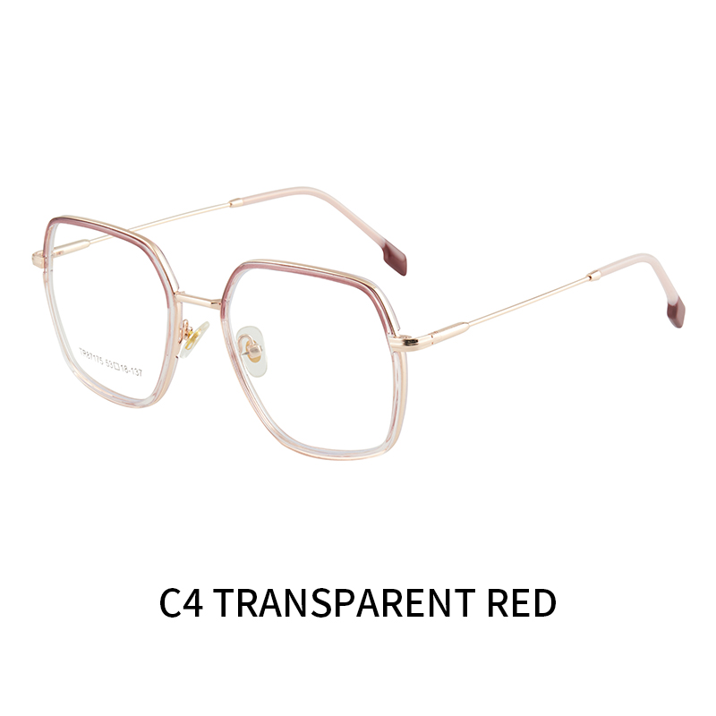 JMISUS Women Metal Prescription Glasses Square Progressive Optical Eyeglasses Anti-Blue Light Myopia/Hyperopia Eyewear