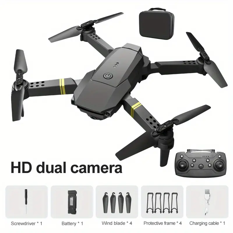 E88/E58  4K High-definition Drone Aerial Photography RC Aircraft Intelligent Fixed Height Four Axis Aircraft Children's Boy Toys
