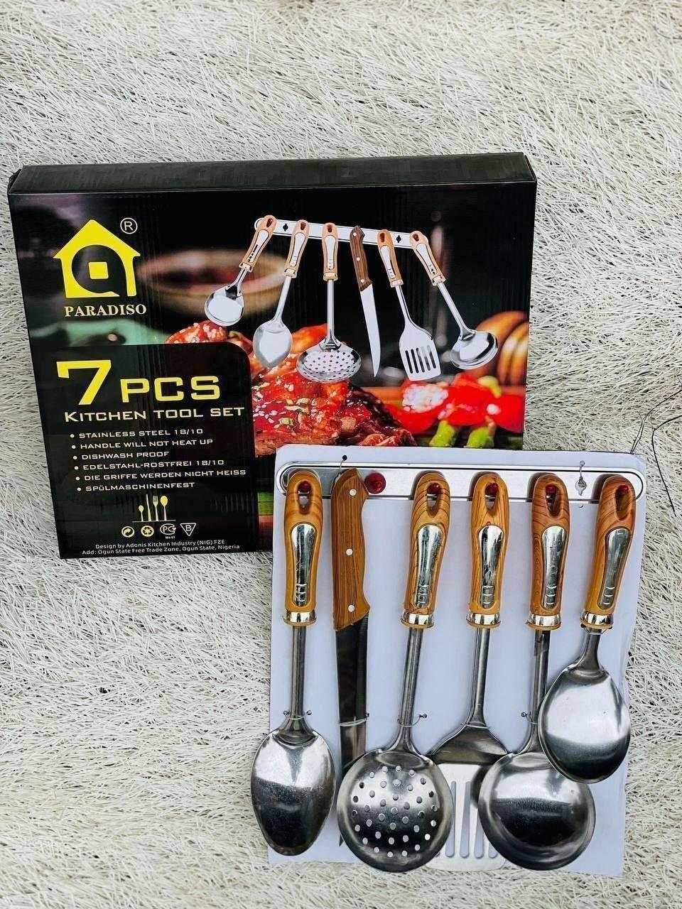 Paradiso 7-Piece Stainless Steel Kitchen Tool Set