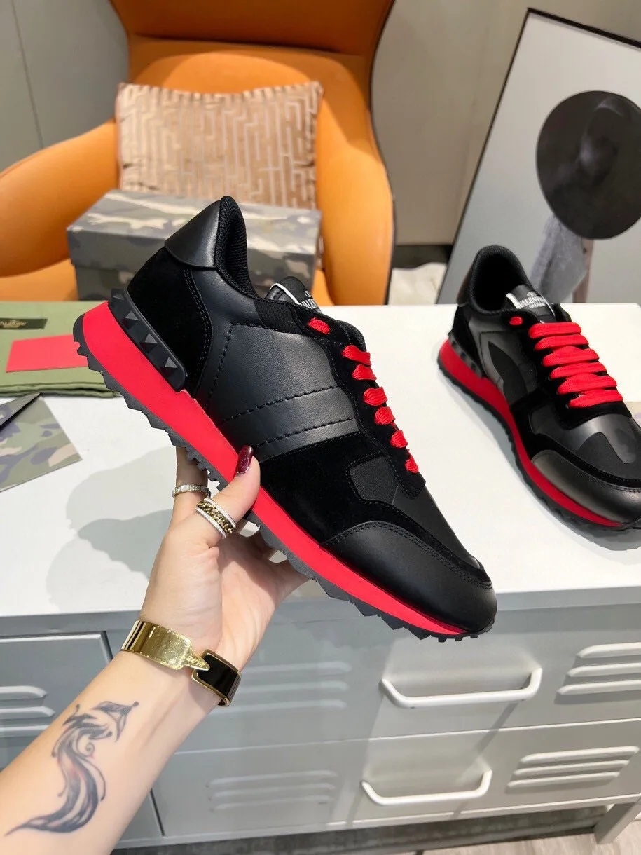 Men's Low Top Canvas Sneakers Rivet Camouflage Sports Casual Trendy Shoes Spring Autumn Leather Sole Adult China Made