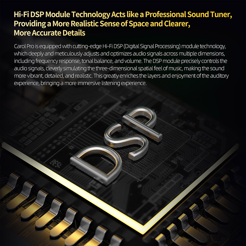 KZ Carol  Pro ANC True Wireless TWS Bluetooth 5.4 Earphone 6 Mics Active Noise Canceling in-Ear waterproof Stereo Earbuds