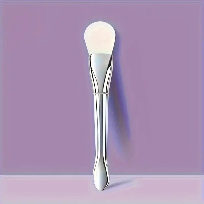 1/4 PCS Silicone Facial Mask Brush Soft Head with Scraper Integrated Dual-use Mud Film Brush DIY Film Adjusting Beauty Tools