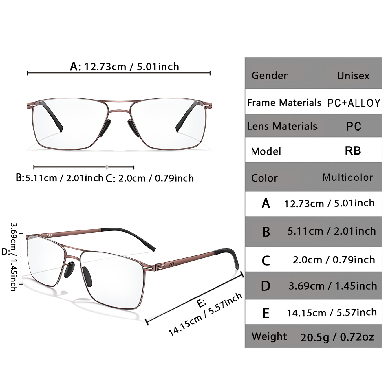 Fashion Photochromic Reading Glasses Vintage Rectangular Metal-Frame Eyeglasses Presbyopic Glasses daily wear
