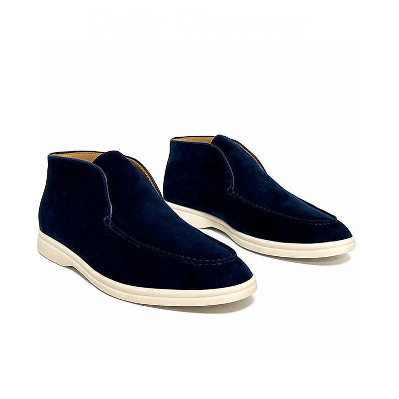 Loafers Men's Shoe Stitching Women None Adult Cow Suede Rubber Leather Casual Shoes Sneaker Best