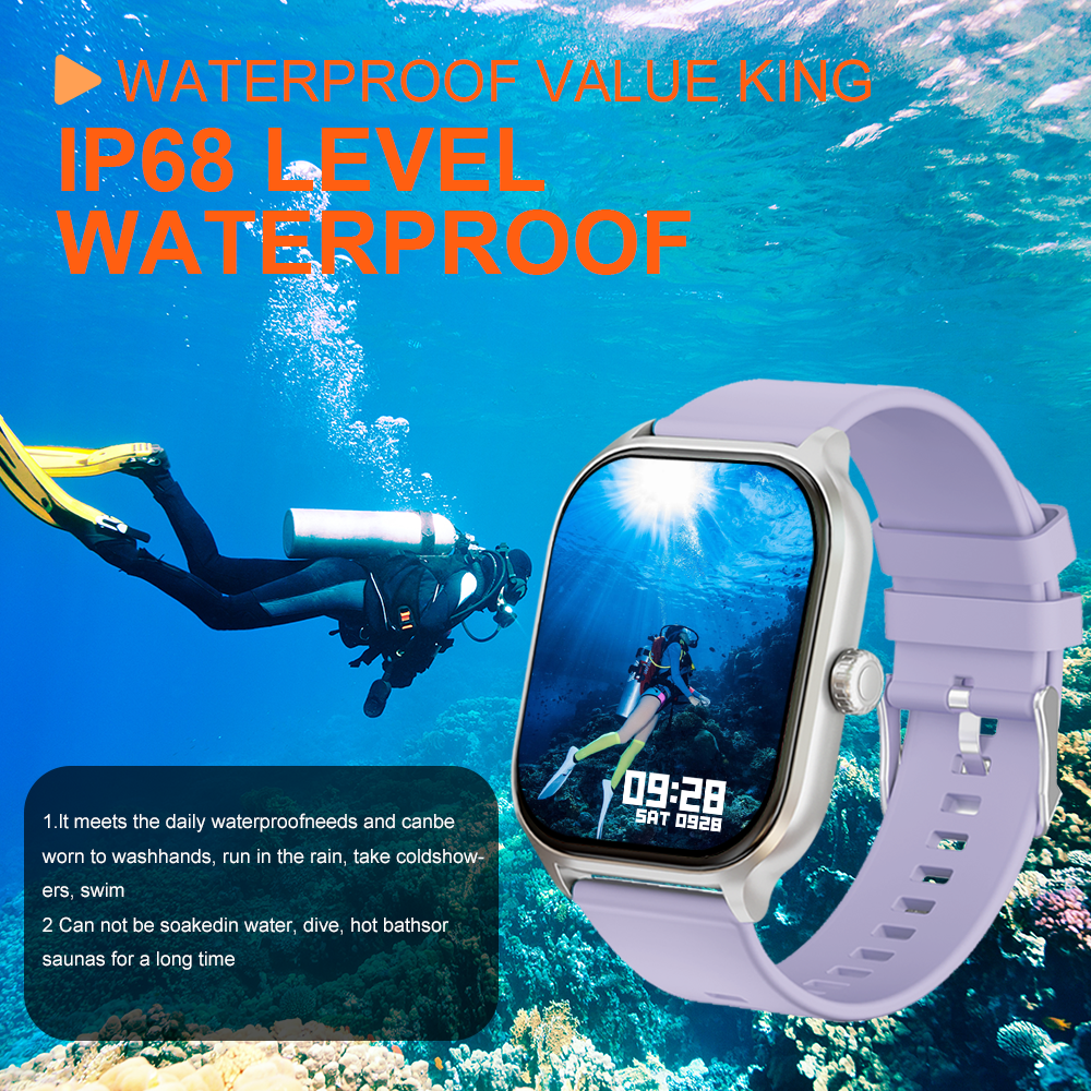 LAXASFIT 2025 New Smart Watch 2.01” Inch HD Screen Bluetooth Talk Pedometer IP68 Waterproof 123 Sport Modes Man Woman Watch Gift