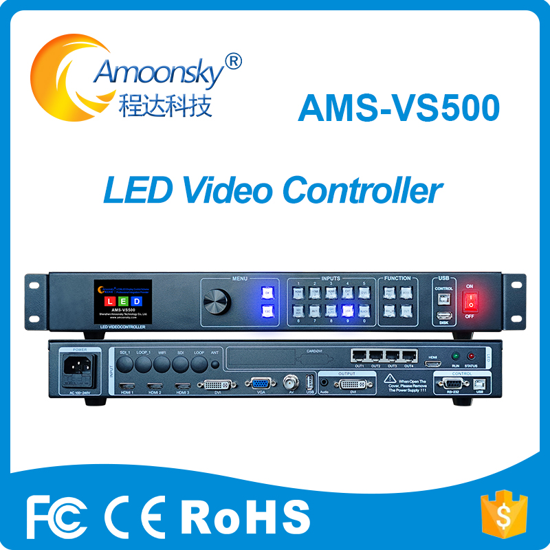 AMS VS500 Professional 4K LED Video Controller Similar to Novastar V960 All in One LED Processor for Display Wall Projects