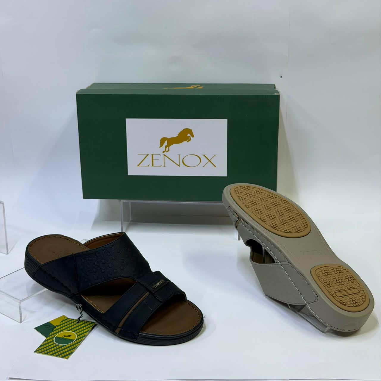 ZENOX Men's Comfortable Leather Sandals