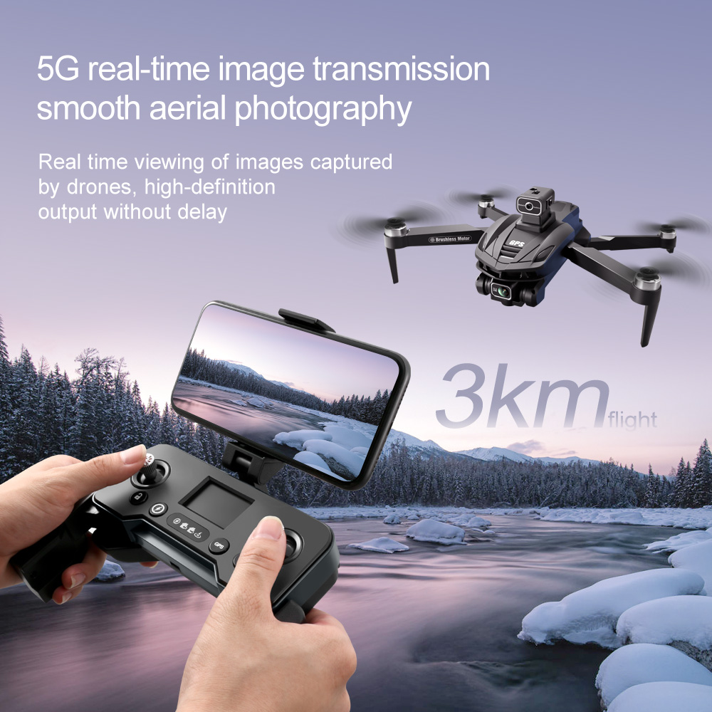 Xiaomi V168GPS Drone 8K 5G HD Aerial Photography Dual-Camera Omnidirectional Obstacle Brushless Avoidance Quadcopter RC Toys