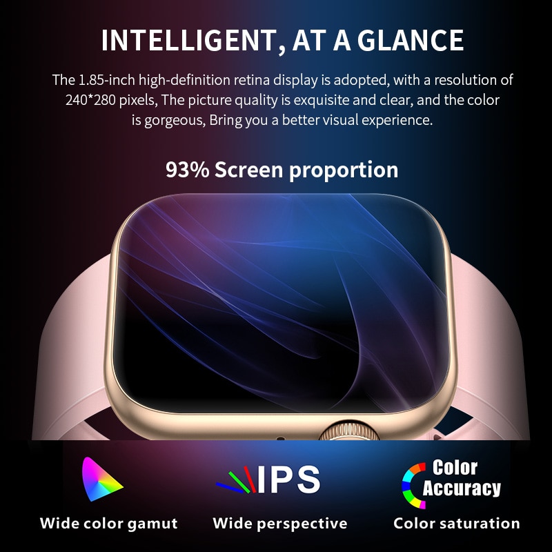 LIGE Smart Watch For Women Full Touch Screen Bluetooth Call Waterproof Watches Sport Fitness Tracker Smartwatch Lady Reloj Mujer